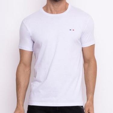 Imagem de Camisetas FMF Básicas Masculina em Algodão Premium no Estilo Bordado França-Masculino