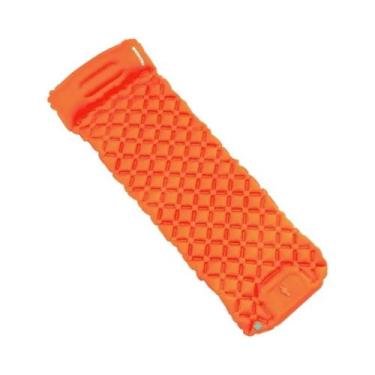 Imagem de Colchão Inflável Ultraleve Para Camping Com Almofadas E Bomba Embutida