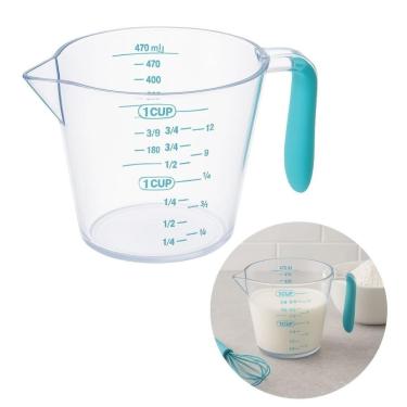Imagem de Jarra Medidora Graduada 470ml Cozinha Com Alça Medidas Bolo