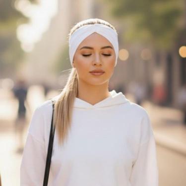 Imagem de Faixa de Cabelo Cacheado Estilo Turbante  Envio Rápido 24h - Atamultma