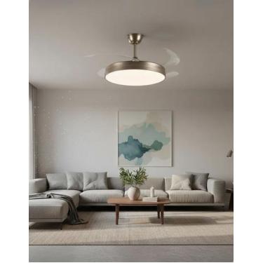 Imagem de Ventilador De Teto Plafon Led Air Lite Retrátil Com Controle Remoto Il