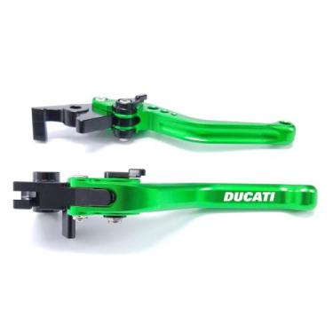 Imagem de Manete Esportivo Reforçado Monster Multistrada Dark Stripe Gravado a L