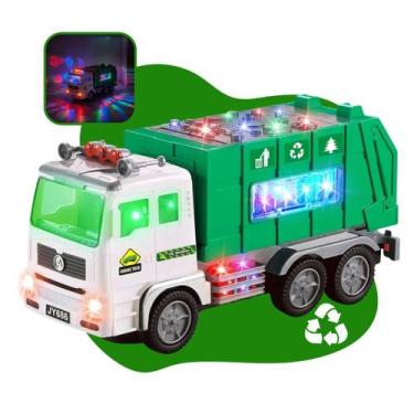 Imagem de Caminhão Coletor De Lixo Bate Volta Com Luz E Som Brinquedo Infantil V