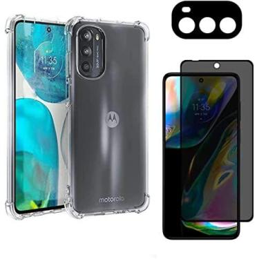 Imagem de Capa Moto G52 5G + Película Privacidade Anti Spy + Película Lente da C