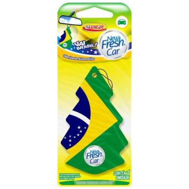 Imagem de Odorizante Cheirinho NewFresh Car Vai Brasil Carro Perfumado - Luxcar