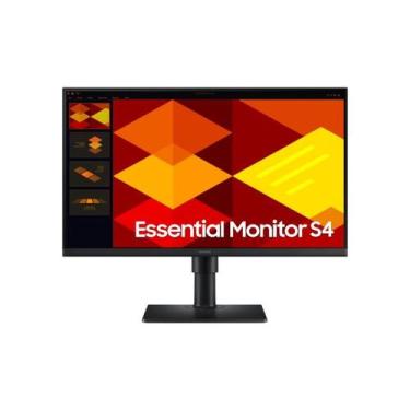 Imagem de Monitor samsung essential s4 fhd 24 led ips 5ms 100hz dp hdmi ls24d400