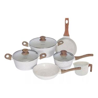 Imagem de Jogo De Panela Mármol Cerâmica 6 Peças Indução Mimo Style