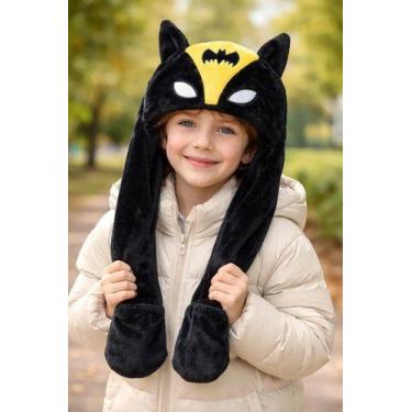 Imagem de Touca Gorro Infantil Pelúcia Com Cachecol E Apoio Para Mãos - Outros, 