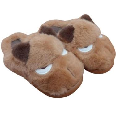 Imagem de Pantufa Chinelo De Quarto Cachorro REF. PTF06167 - NOVA RIO, Bege escu