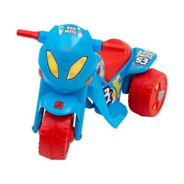 Imagem de Moto Elétrica Infantil 6V 2 Marchas Bandeirante - Ban Moto, Azul