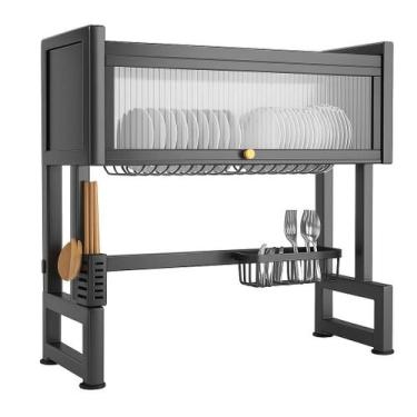 Imagem de Escorredor De Louça Suspenso Grande Modular Em Aço Carbono À Prova De 