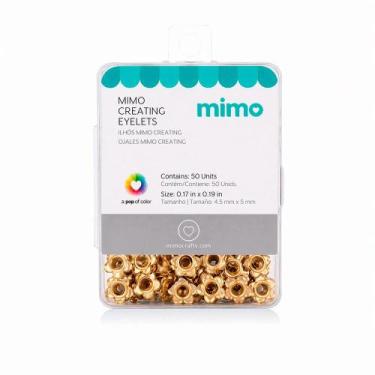 Imagem de Ilhós Mimo Creating - Flor - Dourado - 5 mm - 50 Unids
