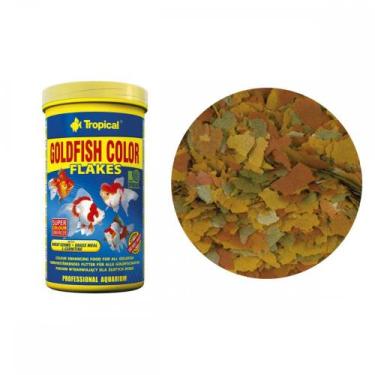 Imagem de Tropical goldfish color flakes 50g - un