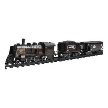 Imagem de Trem Passageiro Locomotiva Solta Vapor - A Pilha - NoBrand