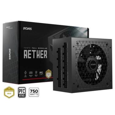 Imagem de Fonte Pcyes Aether 750W Full Modular Cybenetics Gold PCie 5