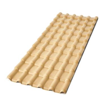 Imagem de Telha de PVC Colonial Plan P3010022 2,42m X 88cm 6 Ondas Marfim Afort
