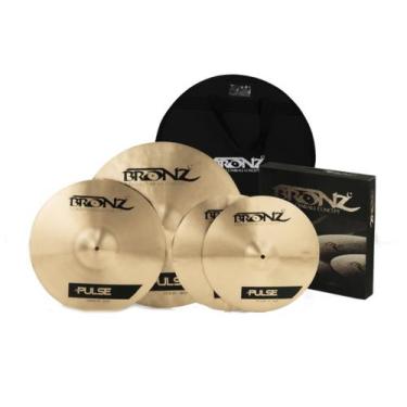 Imagem de Kit prato odery bronz pulse series 14hh/ 16cr/ 20rd - b20 c/ bag