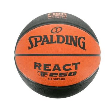 Imagem de Bola Basquete Spalding React TF250 Fiba, Laranja