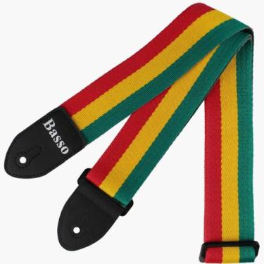 Imagem de Correia basso colorida estampada sintético violão guitarra contra baix
