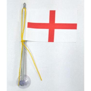 Imagem de Mini Bandeira Inglaterra C/ Ventosa Poliéster (5,5cm X 8,5cm) - SP Ban