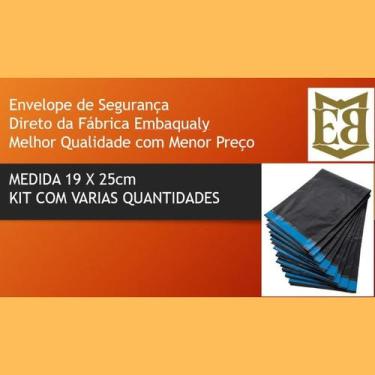 Imagem de Envelope de Segurança Embalagem 19x25cm Saco com Fita Inviolável envio