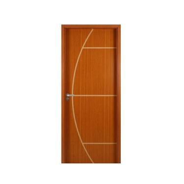 Imagem de Kit Porta de Madeira Decorada 215x94cm com Batente de MDF Ultra 10cm G
