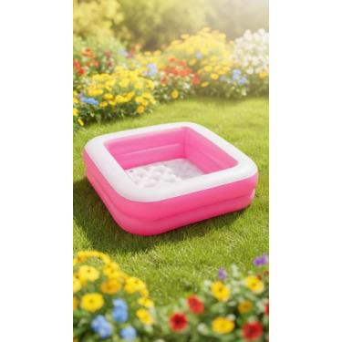 Imagem de Piscina Inflável Infantil Quadrada 85cm x 85cm - Congratulations Store