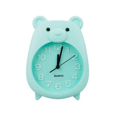 Imagem de Relógio Despertador Urso Verde 18x13cm - ZC-XS66253-M - Taimes