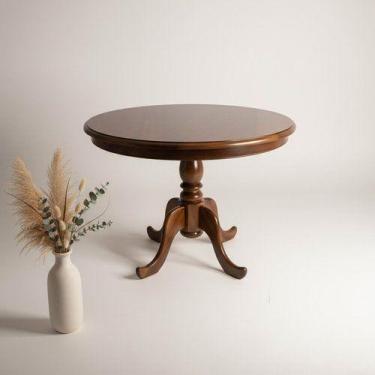 Imagem de Mesa Redonda Gramadense 85 cm x 85 cm - Madeira Maciça - Flávio Comérc