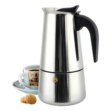 Imagem de Cafeteira Italiana 6 Xícaras expresso em Inox 300ml Moka - Albema