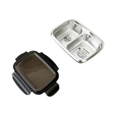 Imagem de Lancheira Bento Portátil Infantil De Aço Inoxidável À Prova De Vazamen
