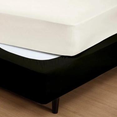 Imagem de Saia Para Cama Box Fit Casal Em Malha 100%Algodão 138x188x30 - Sul Bra