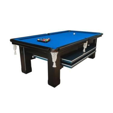Imagem de Mesa de Sinuca e Ping Pong - 2,52x1,40 - Nelson Bilhares, Azul royal
