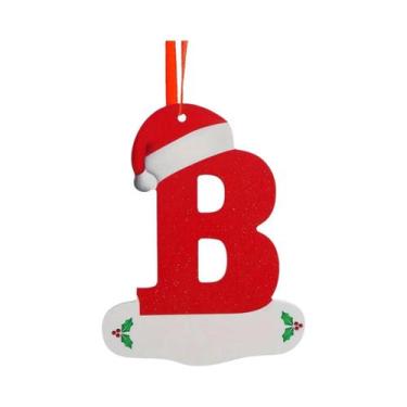 Imagem de Enfeites De Árvore De Natal Com 26 Letras Em Inglês, Decoração Para Ca