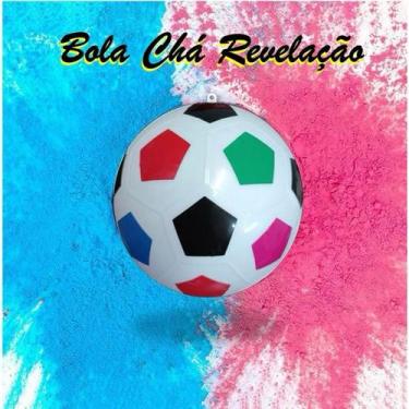 Imagem de Bola de futebol chá revelação festa 2 cores menino menina - NoBrand