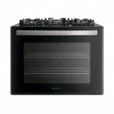Imagem de Fogão de Embutir a Gás Atlas Utop 5 Bocas 100l Preto Bivolt, Preto, Bi