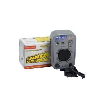 Imagem de Repelente Ultrassônico Ermu 1-5 Turbo com Regulagem de Frequência e Alcance de 150M2 Branco Zebu