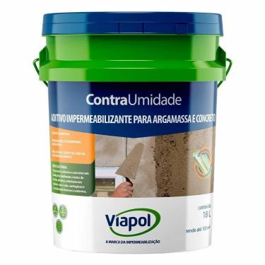 Imagem de Aditivo para Concretos e Argamassa Impermeabilizante Contra a Umidade por Hidrofugação Branco Viapol 18L