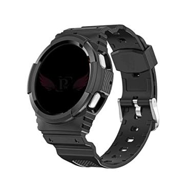 Imagem de Pulseira Armadura Personalize Watch PW, compativel com Galaxy Watch4 44mm Sm-R870 Sm-R875 e Galaxy Watch5 44mm Sm-R910 Sm-R915 (Preto)