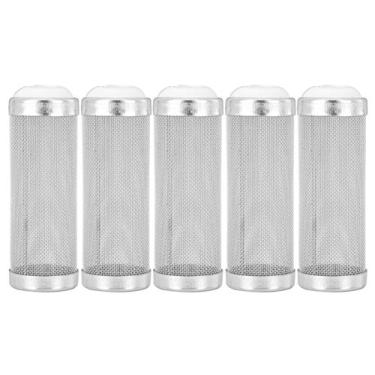 Imagem de GLOGLOW Filtro de admissão de filtro, 5 peças de filtro de aquário de aquário de aço inoxidável para aquário filtro de aquário protetor de filtro de aquário (12 mm)