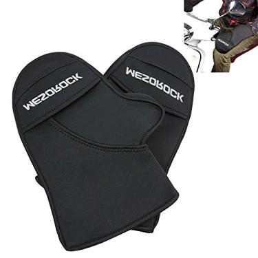 Imagem de Yajun Luvas de guidão para motocicleta, aquecedoras de inverno, luvas de bicicleta de estrada, luvas de ciclismo à prova de vento, luvas de ciclismo MTB