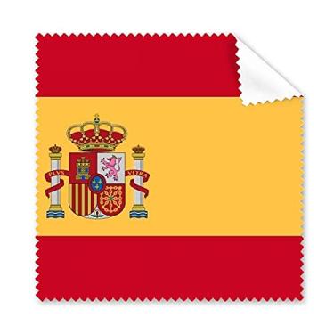 Imagem de Pano de limpeza de tela de telefone com bandeira nacional da Espanha, 5 peças
