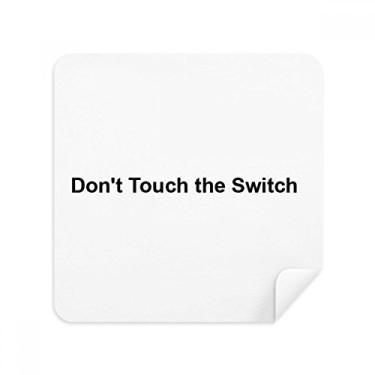 Imagem de Don't Touch Switch Black Symbol Glasses Pano Limpador de Tela Tecido de Camurça Pacote com 2