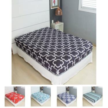 Imagem de Lençol Avulso Pérola Casal Estampado com Elástico (Modelo 5)