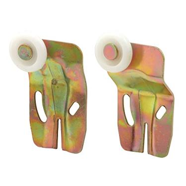 Imagem de Prime-Line N 7531 Kit de rolos para porta de armário deslizante, diâmetro da roda, plástico de borda convexa (redonda), construção em aço estampado, inclui 1/4" e 1/2"