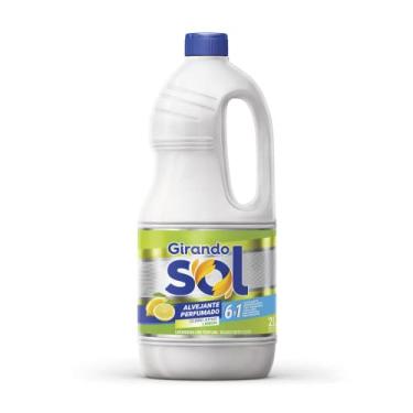 Imagem de Girando Sol Alvejante Perfumado Lemon 2L Alvejante Perfumado Com Cloro Ativo Verde Um Aliado Indispensável Na Limpeza Pesada Com Perfume