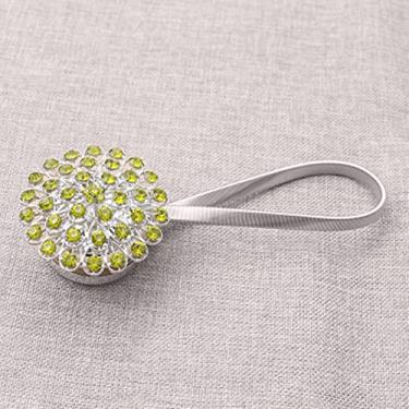 Imagem de Ímã da moda alça de cortina de flores fivela de cortina magnética suporte de janela acessórios de cortina decoração de quarto, C, 30,50 CM