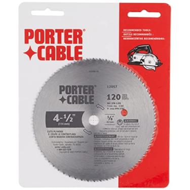 Imagem de (Original Version) - PORTER-CABLE 11cm Circular Saw Blade, Plywood Cutting, 120-Tooth (12057)