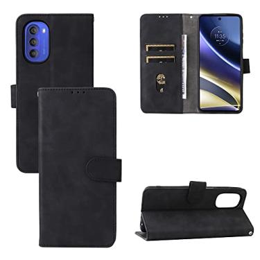 Imagem de YUNCHAO Caixa de telefone Para Motorola Moto G51 5G Fense Flip Leather Case de Couro Magnético capa para celular