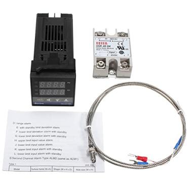 Imagem de Qudai Digital LCD PID REX-C100 Controlador de Temperatura + K Termopar + Max.40A SSR NP